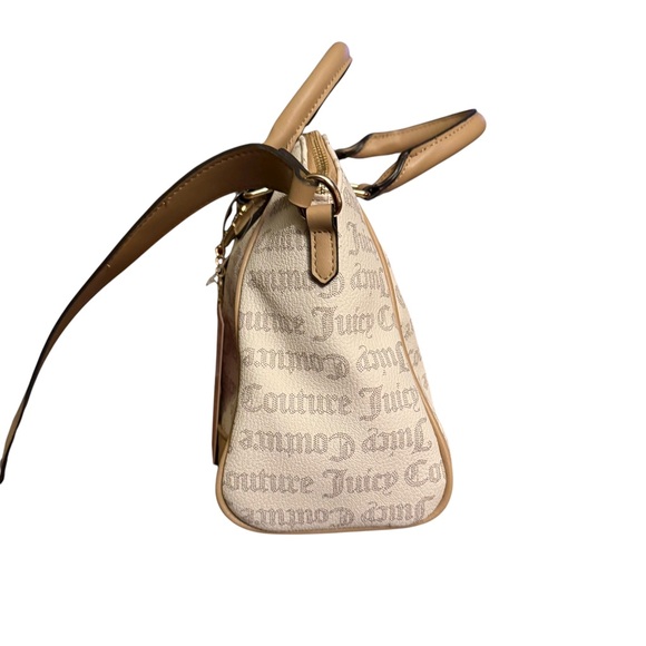 Juicy Couture Eastside Westside white Pecan Satchel crossbody bag - Picture 2 of 8